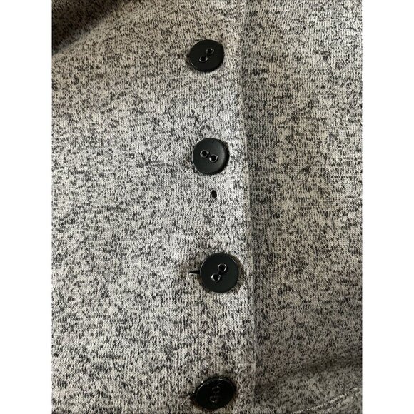 Merrel Women’s Grey Cream Medium Button Up Jacket shacket Size M - Picture 9 of 12